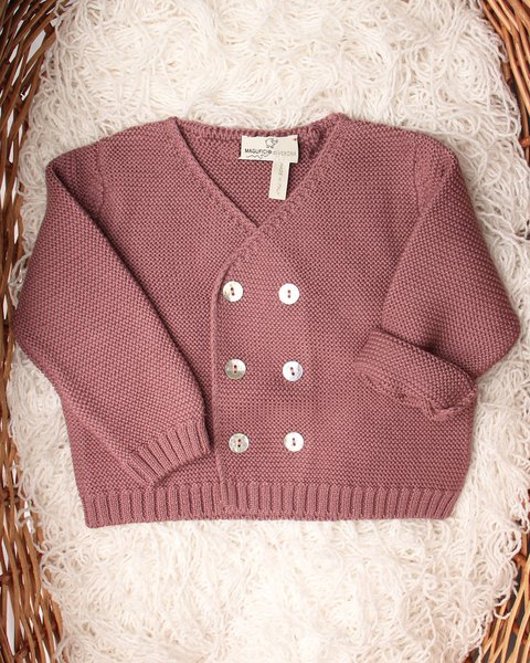 Giacchina doppiopetto puro cotone bio neonati