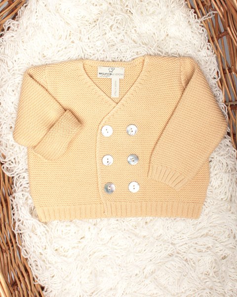 Giacchina doppiopetto puro cotone bio neonati