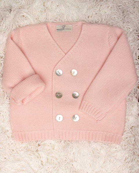 Giacchina doppiopetto puro cotone bio neonati