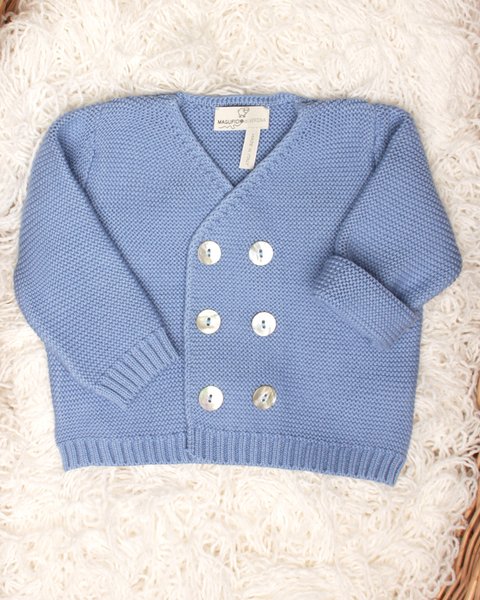 Giacchina doppiopetto puro cotone bio neonati