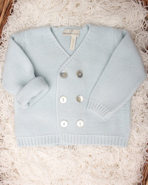 Giacchina doppiopetto puro cotone bio neonati