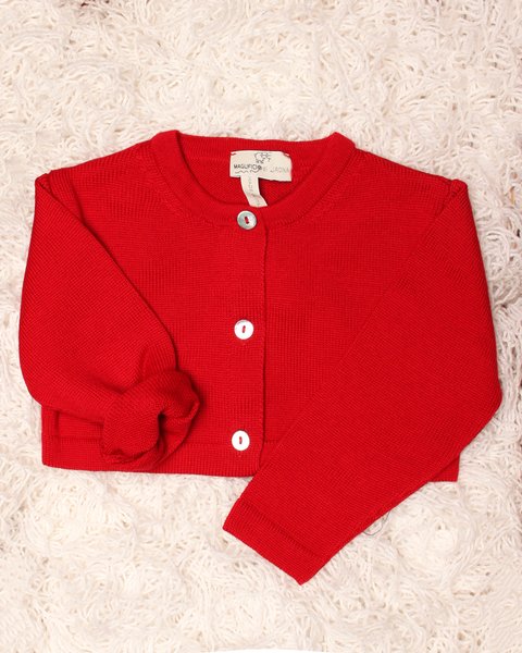 Bolerino neonata in pura lana merinos