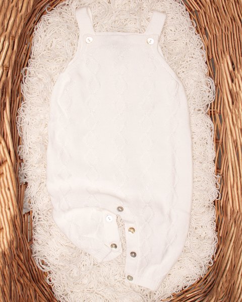 Salopette eucalyptus in puro eucalipto per neonati