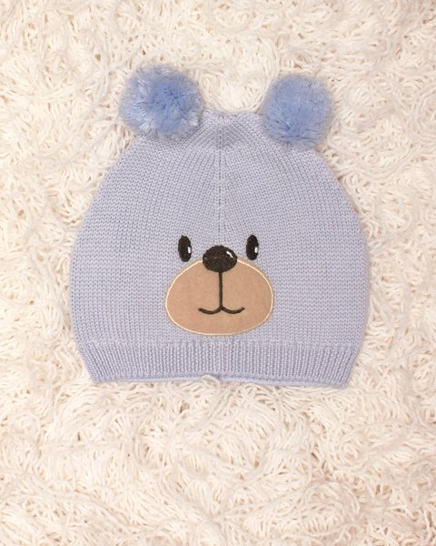 Cappellino per neonati teddy in pura lana merino
