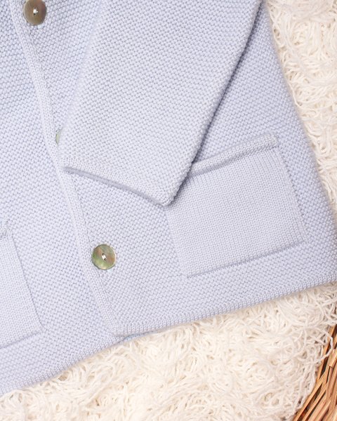 Cappottino orecchie neonati in pura lana merino