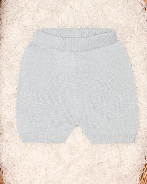 Pantalone corto in bamboo e cotone per neonati