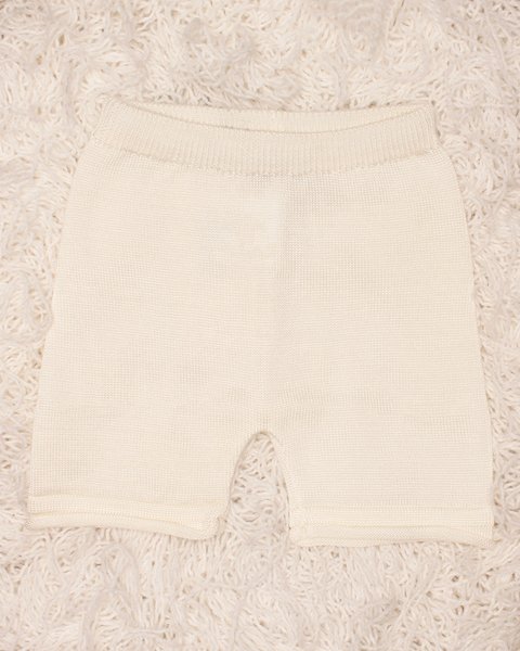 Pantalone corto in puro eucalipto neonati