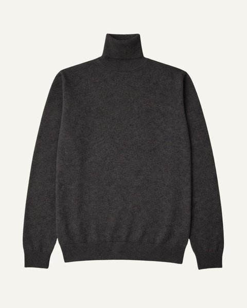 Maglia dolcevita in puro cashmere uomo