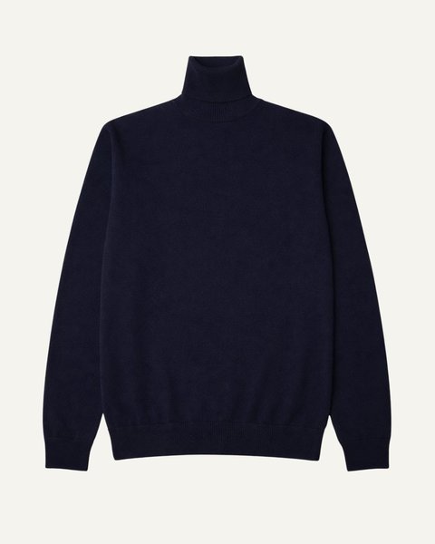 Maglia dolcevita in puro cashmere uomo