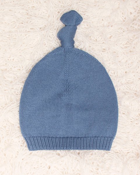 Berrettino nodo in pura lana merinos