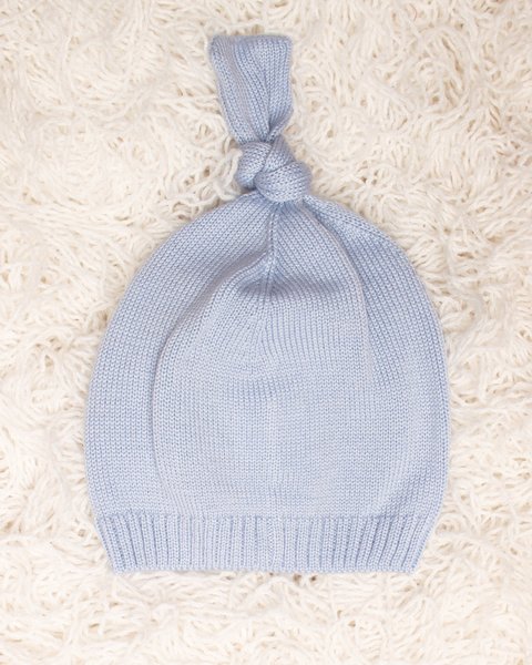 Berrettino nodo in pura lana merinos