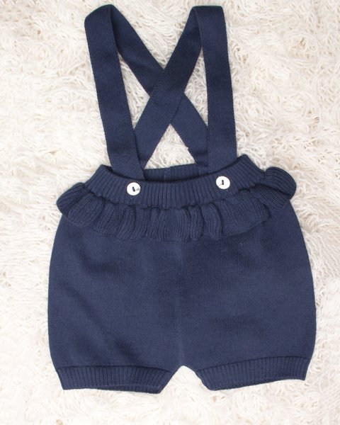 Coulotte bretelle in puro cotone bio neonati