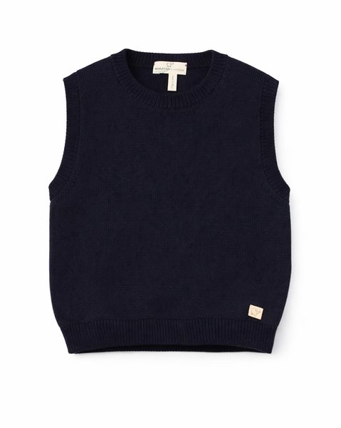 Gilet pura lana merinos bimbi unisex