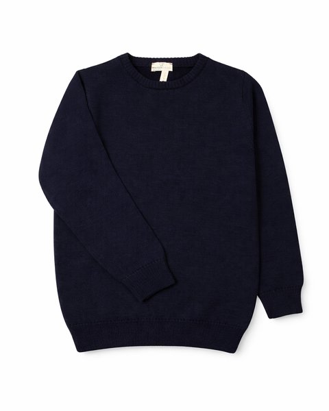 Maglia basica unisex pura lana merino ragazzi