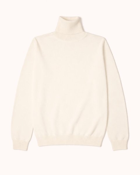 Maglia dolcevita in puro cashmere uomo