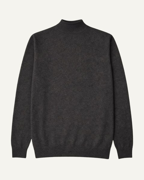 Maglia lupetto in pura lana merino ultrafine uomo