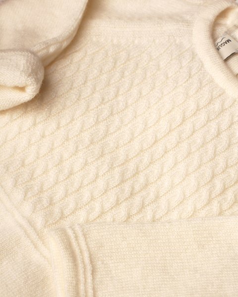 Tutina neonato trecce in puro cashmere