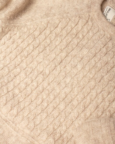 Tutina neonato trecce in puro cashmere