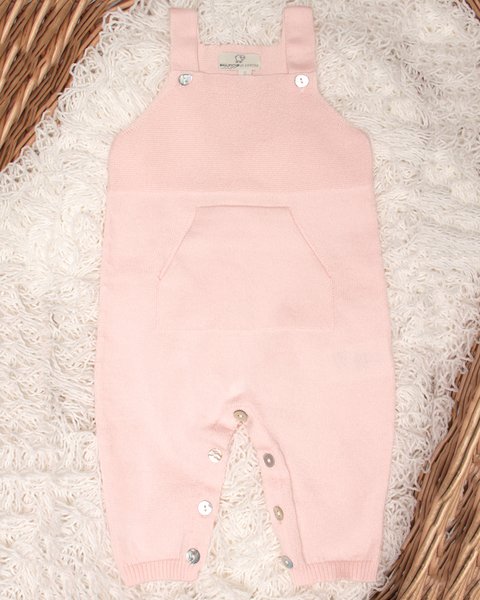 Salopette in maglia in puro cotone bio unisex