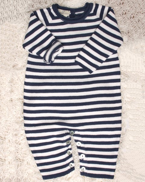 Tutina rigata puro cotone bio