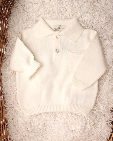 Polo manica lunga cotone bio neonati