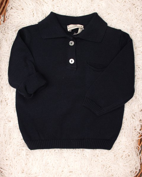 Polo manica lunga cotone bio neonati