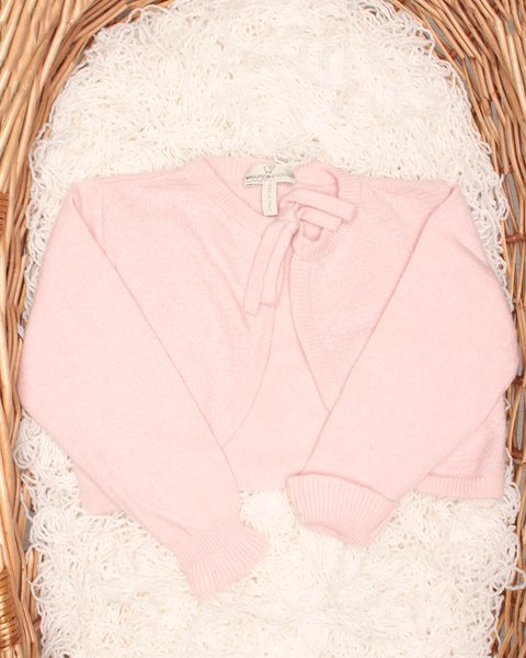 Bolerino mit schleife aus kaschmir für mädchen