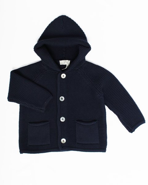 Giacca con cappuccio puro cotone bio