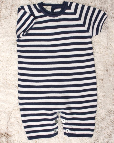 Pagliaccetto amalfi in puro cotone bio neonati