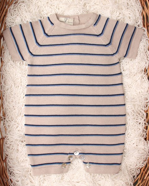 Pagliaccetto in maglia aloe in puro cotone bio