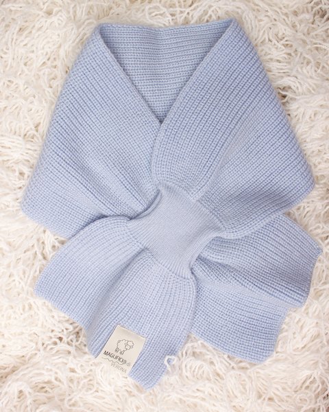 Sciarpa caramella in pura lana merinos