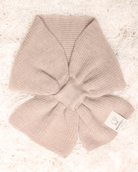 Sciarpa caramella in pura lana merinos