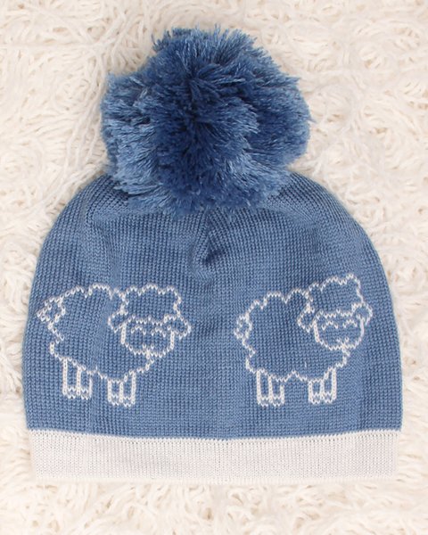Woolly - cappellino neonato invernale in pura lana merino