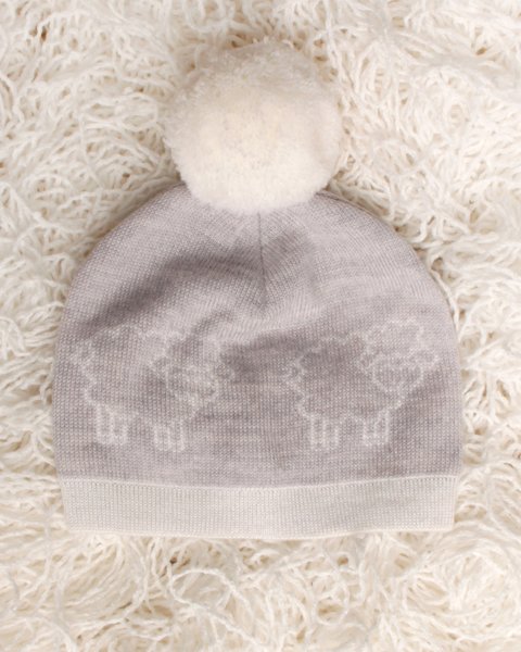 Woolly - cappellino neonato invernale in pura lana merino
