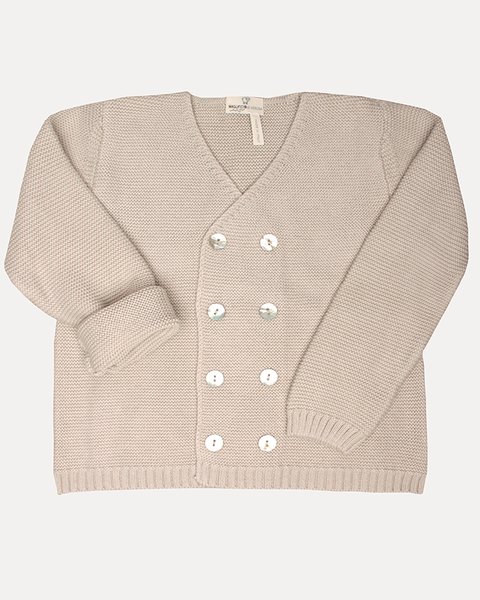 Giacchina doppiopetto bimbi puro cotone bio