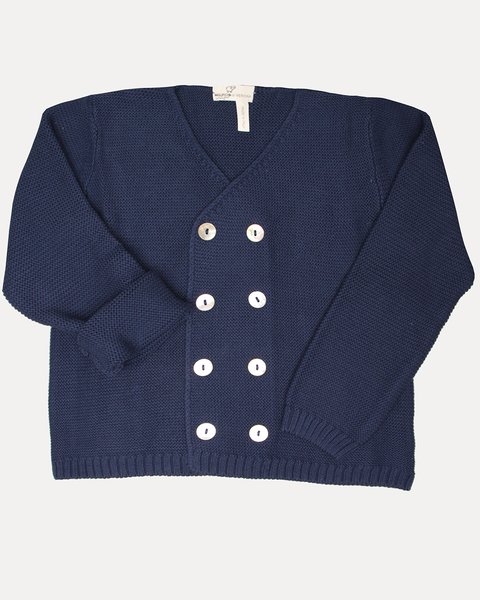 Giacchina doppiopetto bimbi puro cotone bio