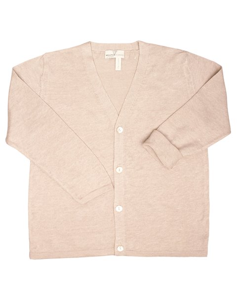 Cardigan bimbi in puro lino e puro cotone