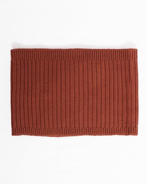 Sciarpa collo a coste in pura lana merino